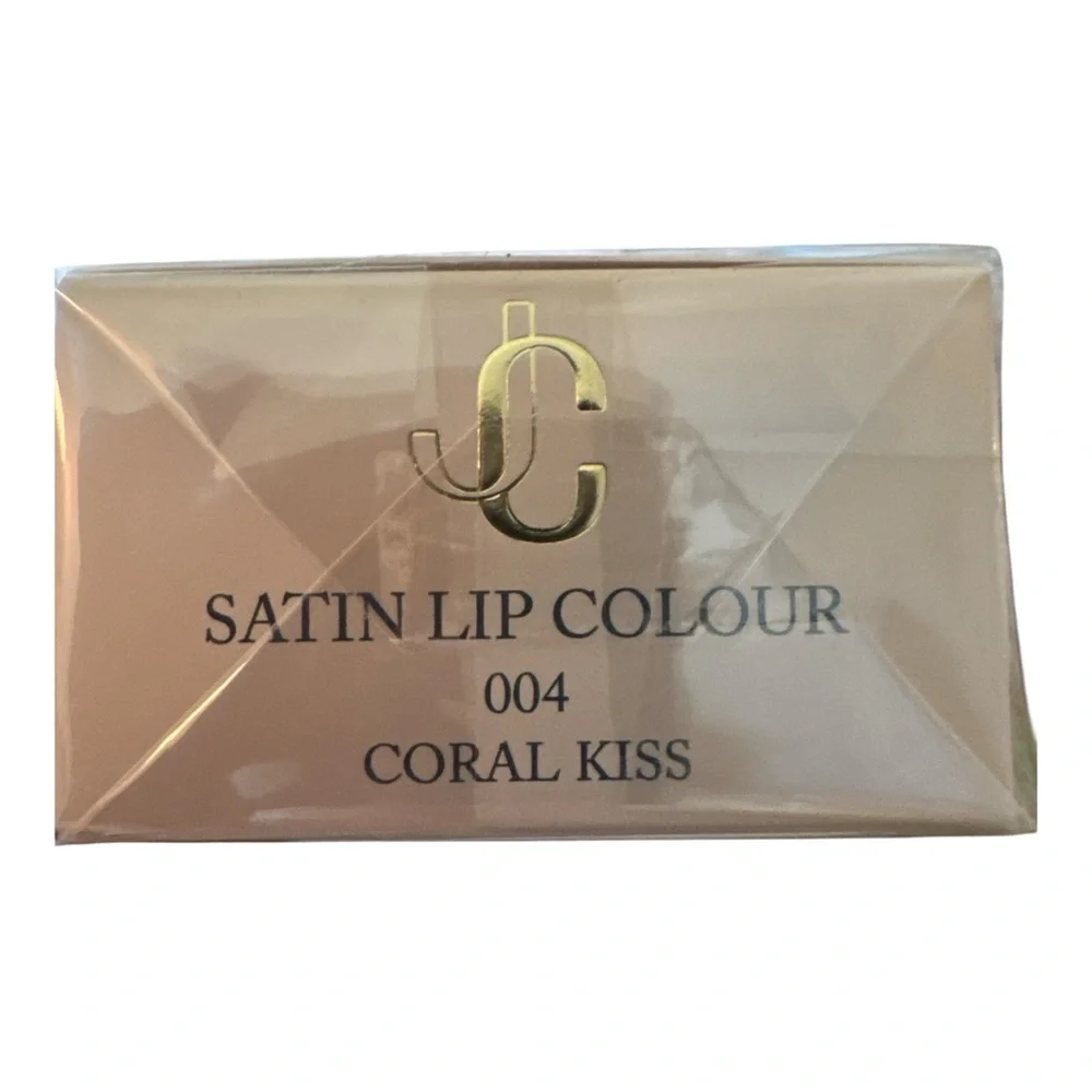 Jimmy Choo Coral Kiss Satin Lipstick NIB Sealed!